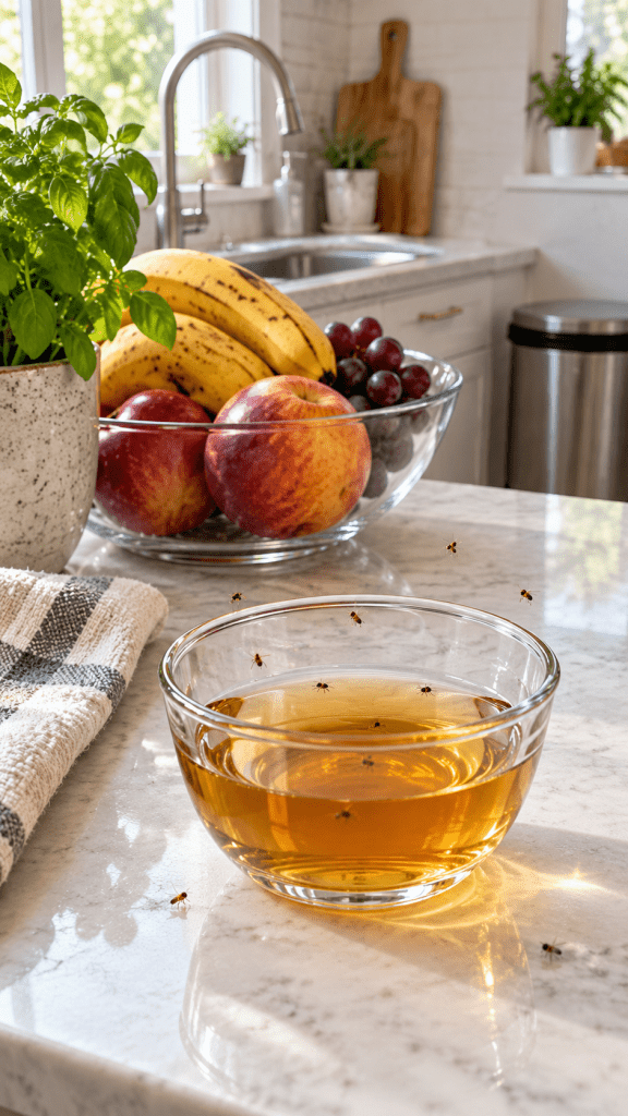 🥈 Best 2 Use a Simple Vinegar Fruit Fly Trap
