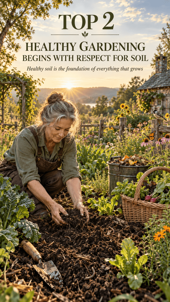 🥈 Top 2 Healthy Gardening Begins With Respect for Soil