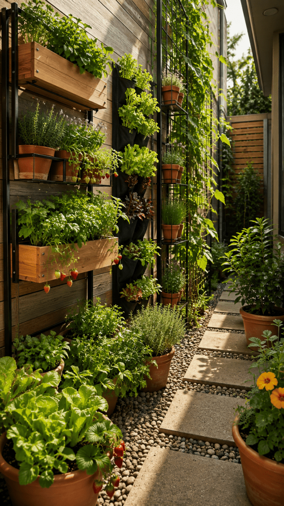 🥈 Top 2 Vertical Small Kitchen Garden Ideas for Walls and Narrow Spaces