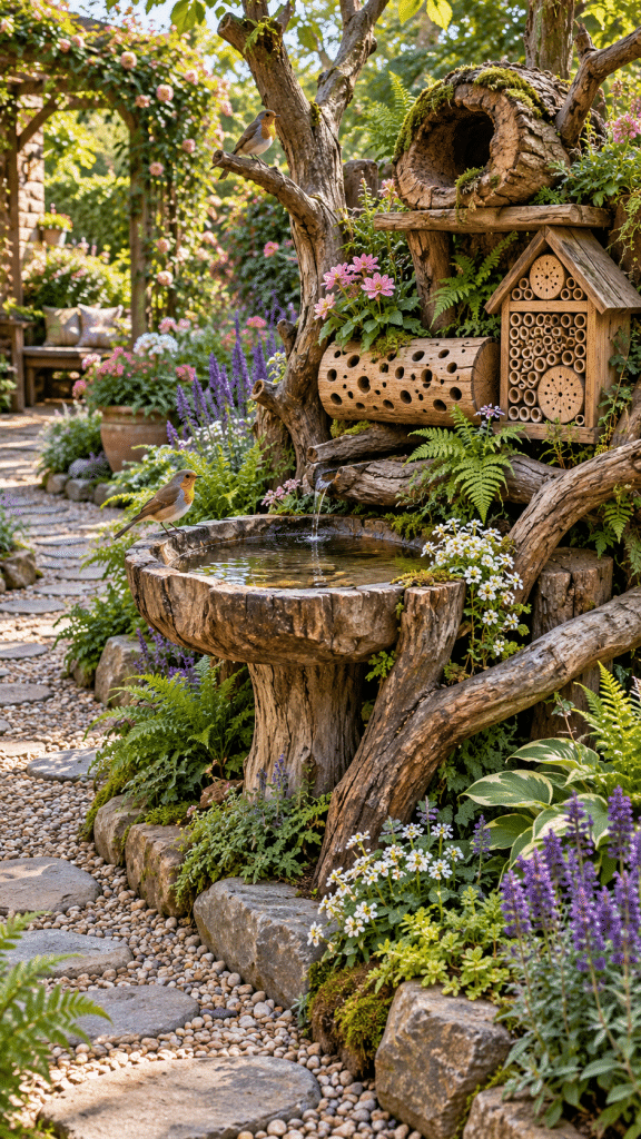 🥉 Best 3 Tree Branch Garden Projects With a Sculptural Wildlife Corner