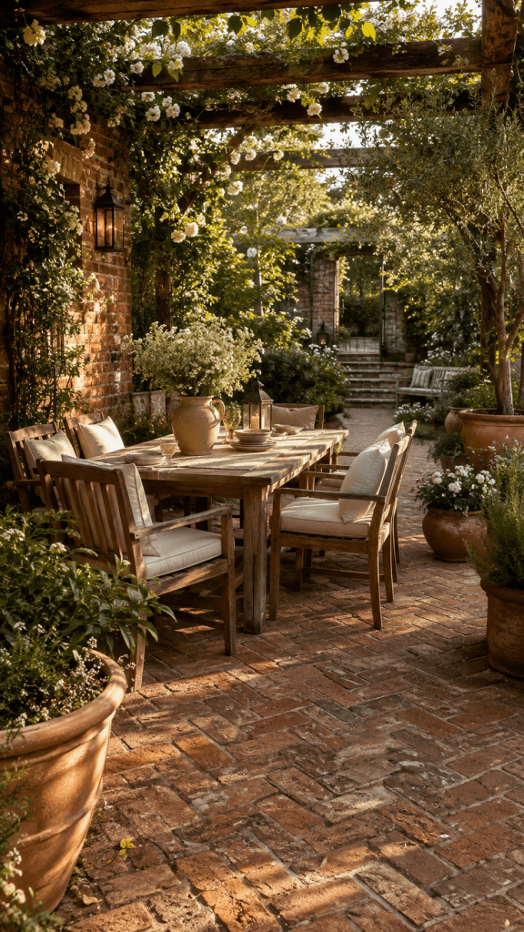🥉 Top 3 Brick Landscaping Ideas With Warm Garden Patios