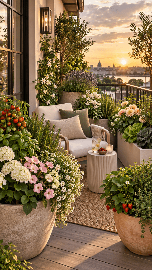 🥉 Top 3 Deck and Balcony Planters With Seasonal Flowers Herbs and Edible Plants