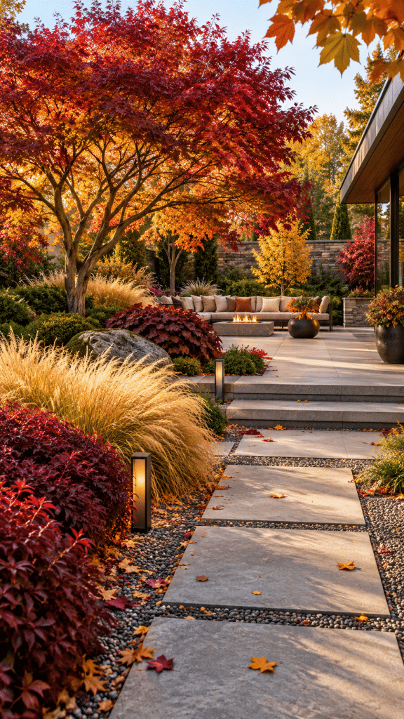 2 Autumn Garden Landscaping Ideas With Modern Architectural Planting