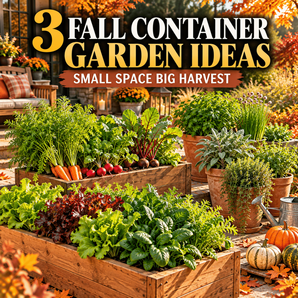Best 3 Fall Container Garden Ideas That Turn Small Spaces Into Beautiful Autumn Harvests