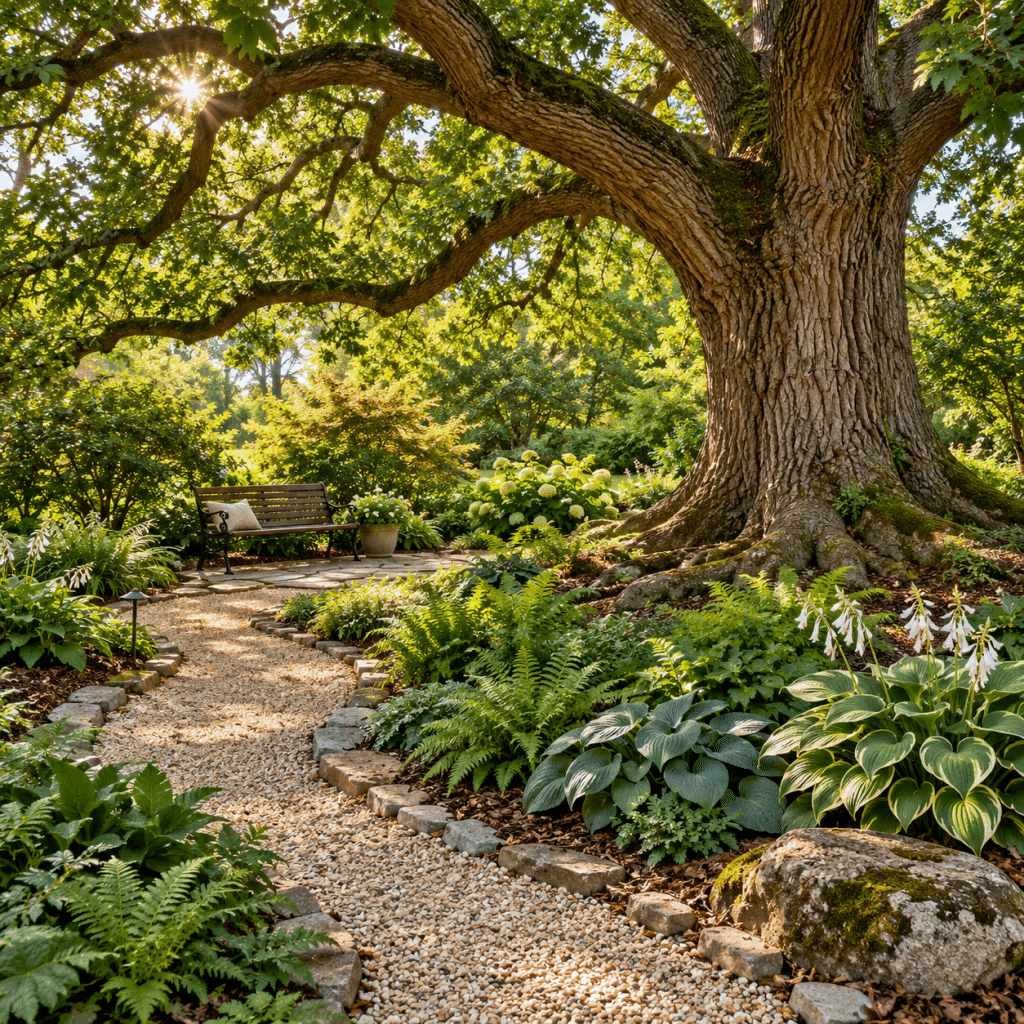Best 3 Garden Under Oak Tree Ideas That Transform Difficult Shade Into a Beautiful Landscape
