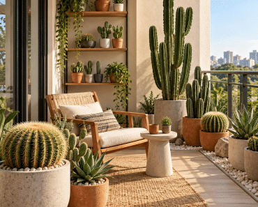Best 3 Small Minimalist Cactus Balcony Garden Ideas That Make Tiny Outdoor Spaces Look Stunning