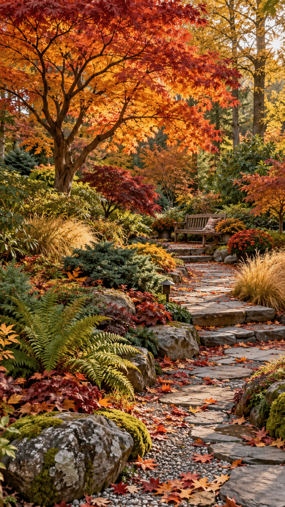 🥇 1 Autumn Garden Landscaping Ideas With a Layered Woodland Retreat
