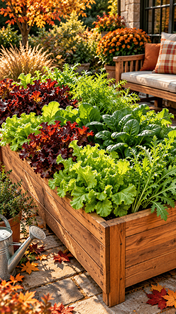🥇 Best 1 Fall Container Garden Ideas With a Lush Autumn Salad Garden
