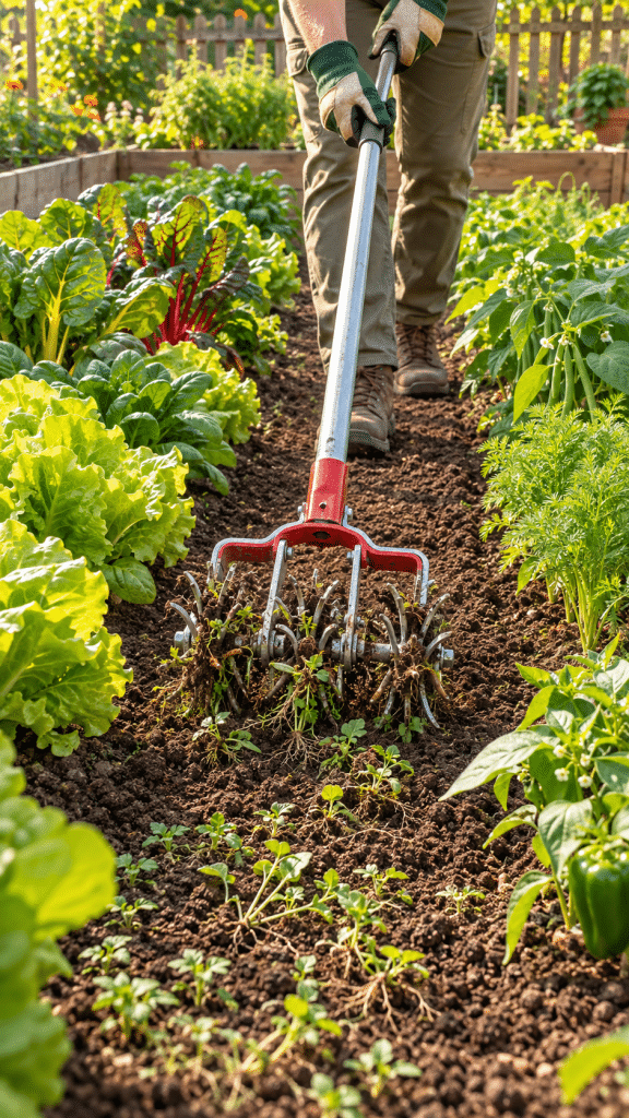 🥈 Best 2 Use a Garden Weasel to Control Young Weeds Between Vegetable Rows