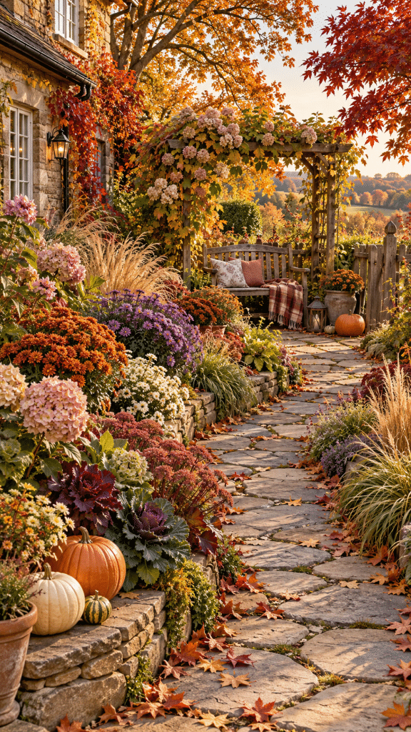 🥉 3 Autumn Garden Landscaping Ideas With a Romantic Cottage Garden