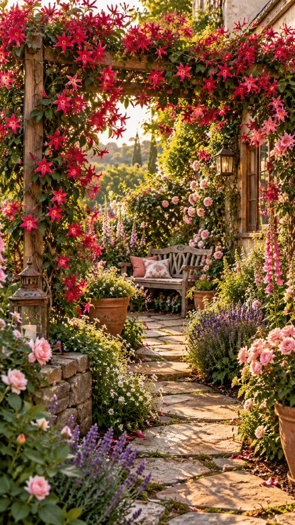 🥉 Best 3 Red Jasmine Garden Ideas With a Secret Romantic Cottage Garden