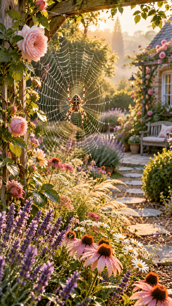 🥉 Reason 3 European Garden Spiders Add Natural Beauty and Encourage Sustainable Garden Design