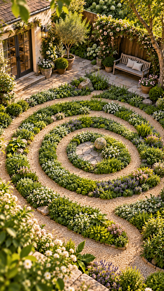 🥉 Top 3 Small Backyard Labyrinth Garden Ideas With a Living Groundcover Spiral and Enchanted Botanical Beauty
