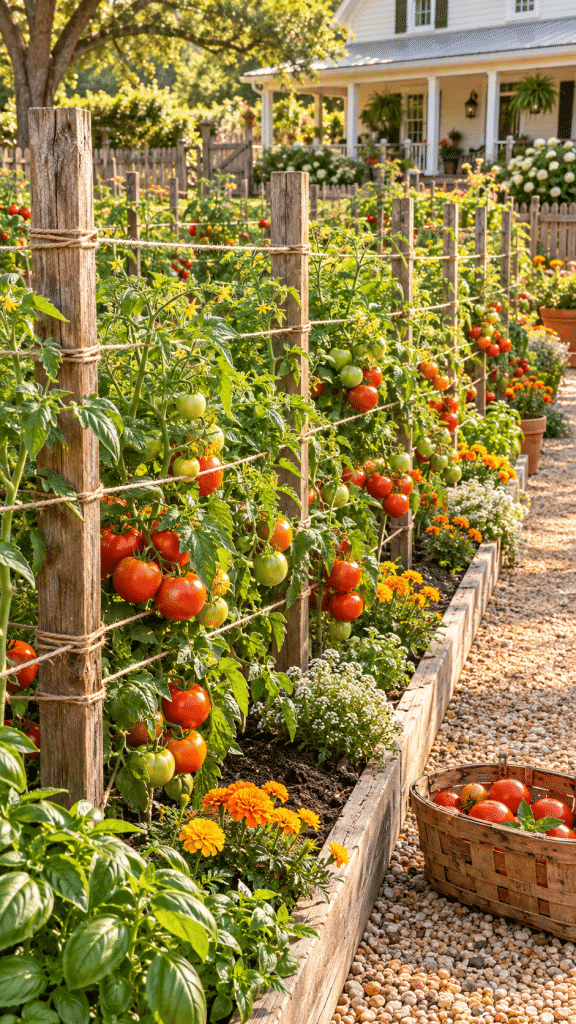 🥉 Top 3 Tomato Plant Trellis Ideas With a Rustic Farmhouse Florida Weave and Charming Harvest Rows